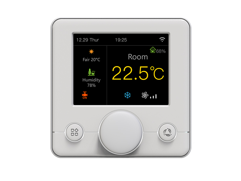 RGB Buntes LCD 485 Modbus Fan Coil Thermostat