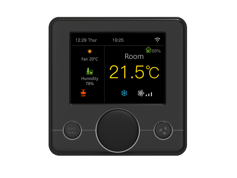 Intelligenter Thermostat mit buntem RGB-LCD-Bildschirm