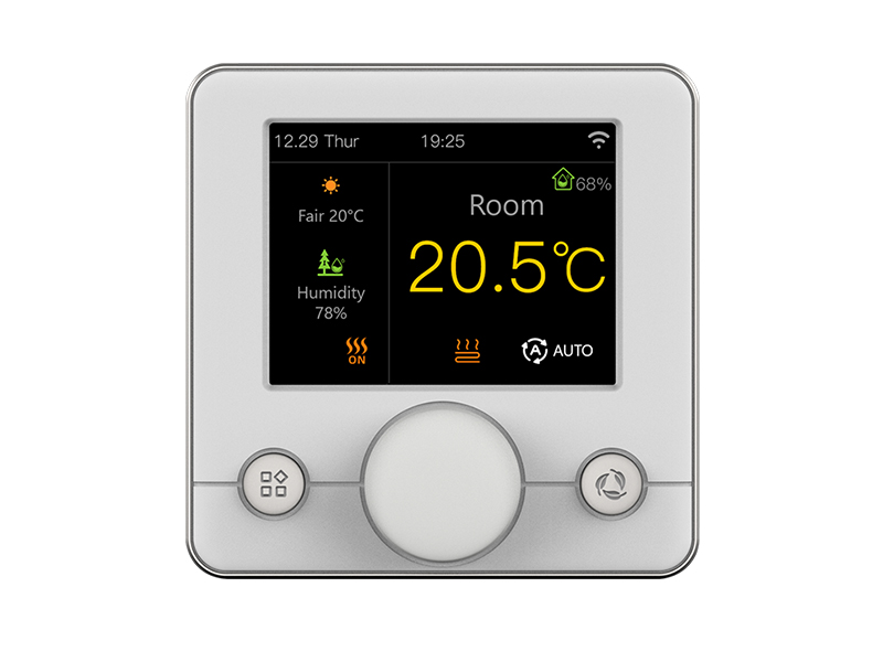 Handrad-Thermostat mit Wochenprogramm und LCD-Farbdisplay