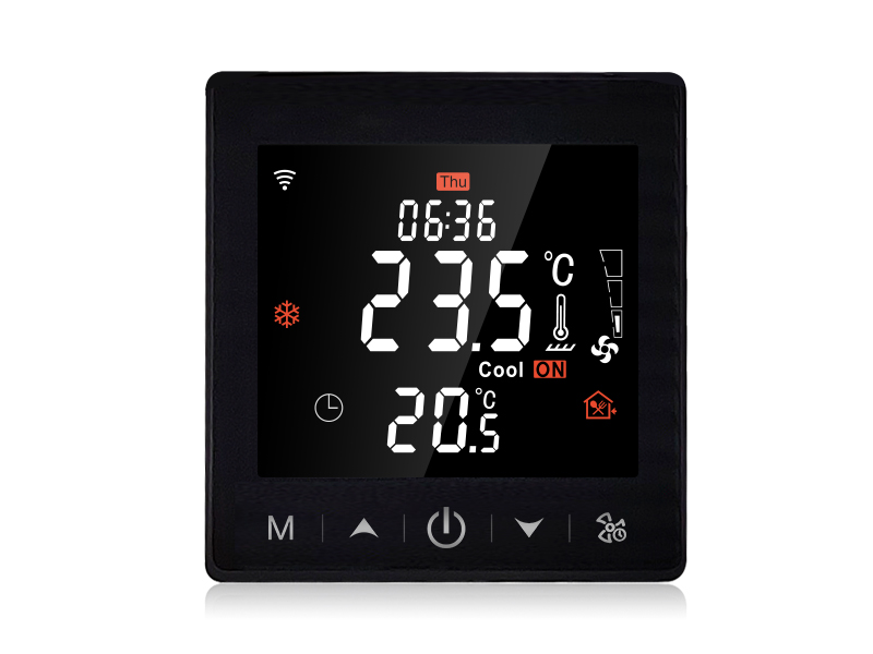 Ultragroßer, farbenfroher LCD-Smart-Thermostat mit kapazitivem Touchscreen