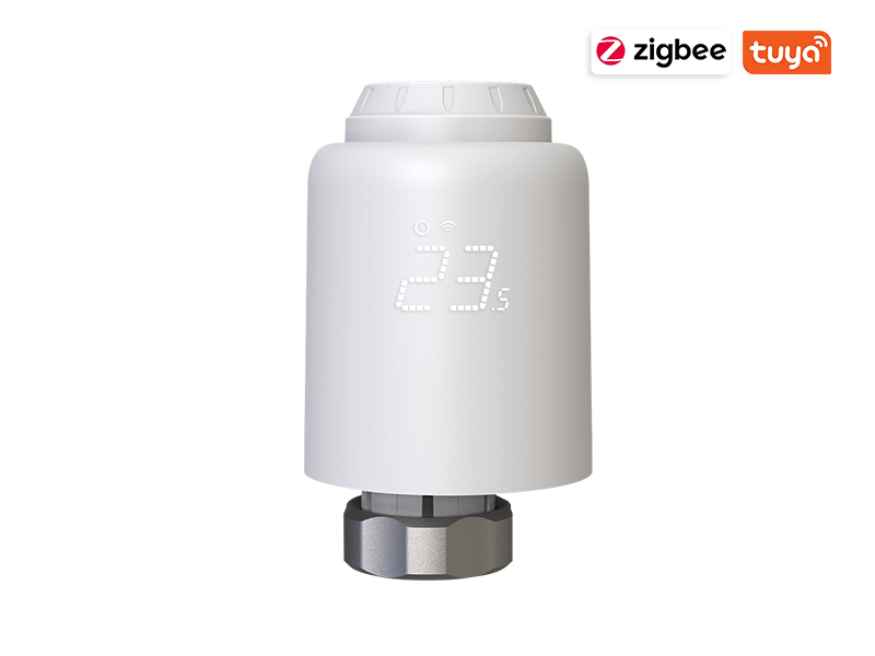 Thermostatisches Heizk&ouml;rperventil mit LED-Segmentsieb