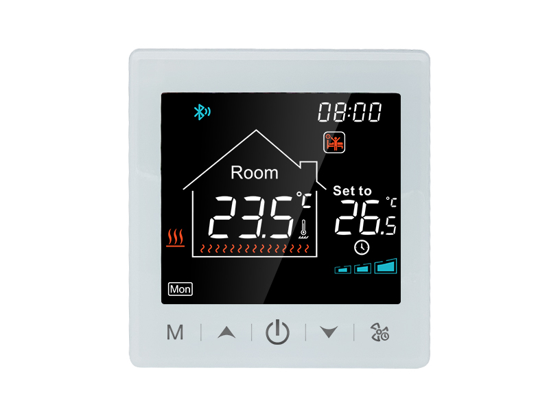 Ultragroßer, farbenfroher LCD-Smart-Thermostat mit kapazitivem Touchscreen